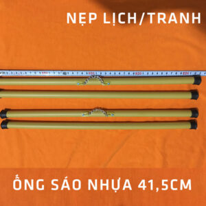 Ống sáo nhựa 40cm làm lịch/tranh treo tường [Bán 100 bộ]