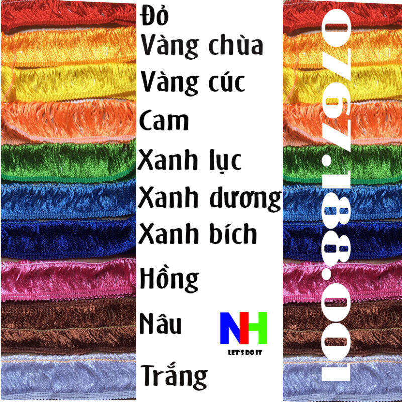 Bảng màu tua rua