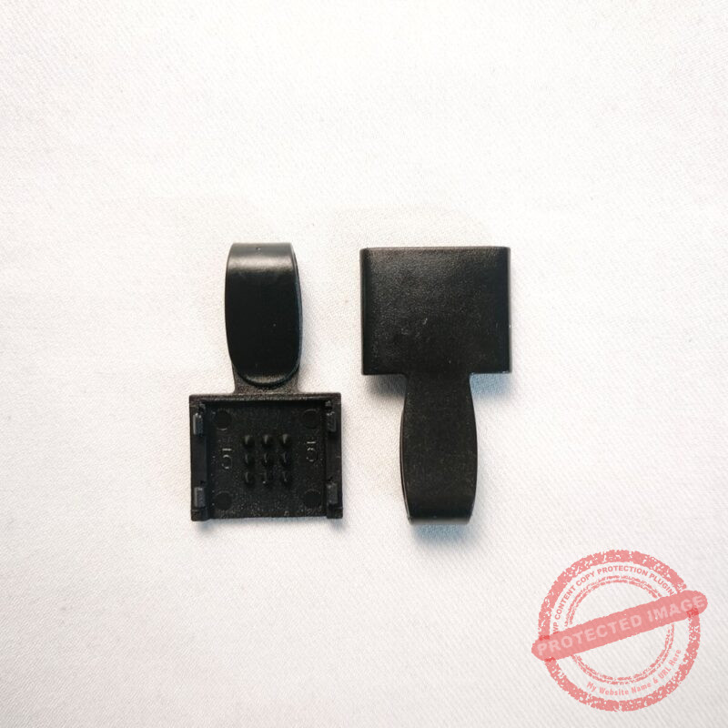 Đầu móc nhựa màu đen 1.5cm