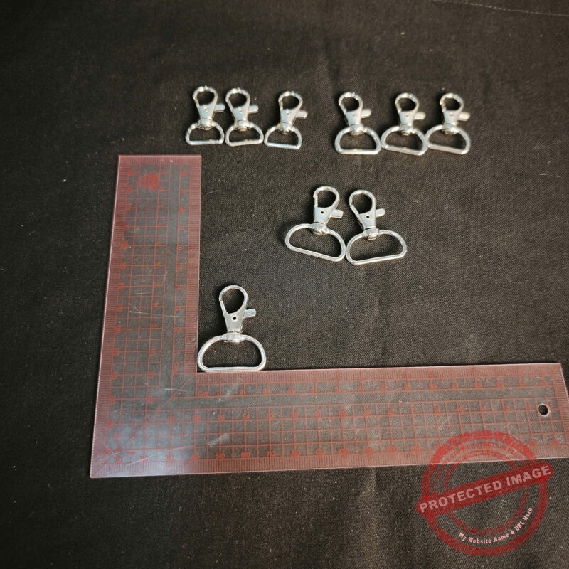 Móc càng cua màu bạc bản 2.5cm