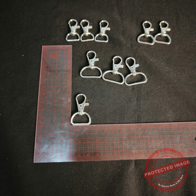 Móc càng cua màu bạc bản 2cm